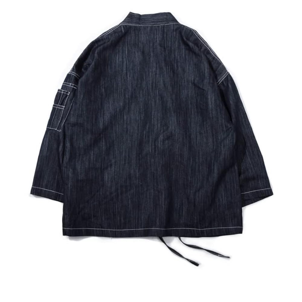 LIXINGHEITANG Japanese Men Kimono Jacket Streetwear Cardigan